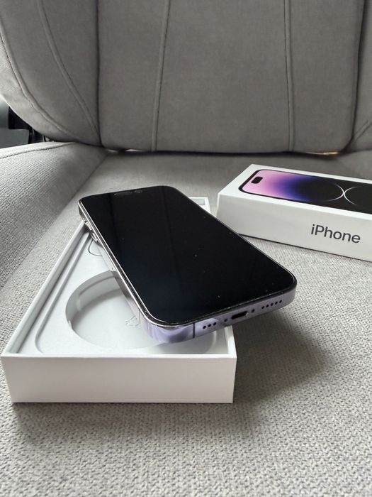 iPhone 14 Pro 128GB Deep Purple - stare impecabilă, baterie 87%