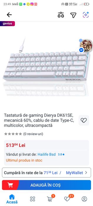 Tastatura mecanica noua