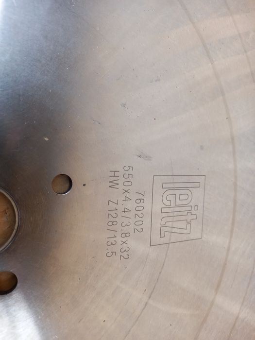 Vand 2 discuri debitat pvc si aluminiu 550x4.4/3.8 x32