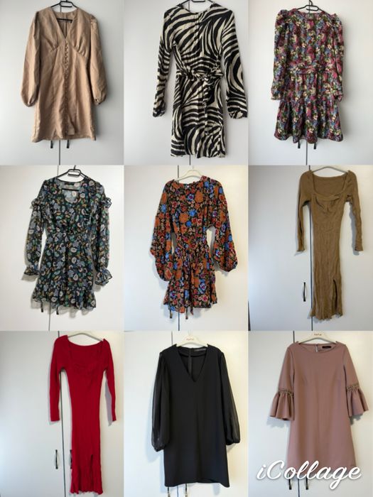 Lot rochii cu mânecă lungă mărimea 34