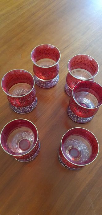 Vand set 6 pahare, vintage, 100 lei