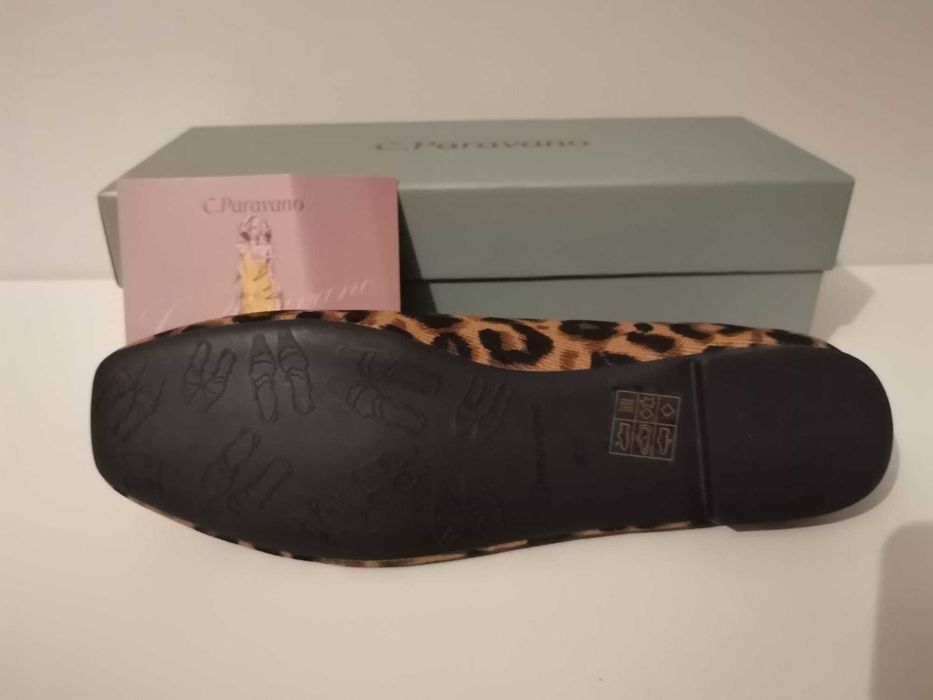 Balerini dama C. Paravano leopard, marimea 38.5, noi