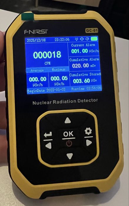 Detector de Radiatii Nucleare FNIRSI GC-01 Original