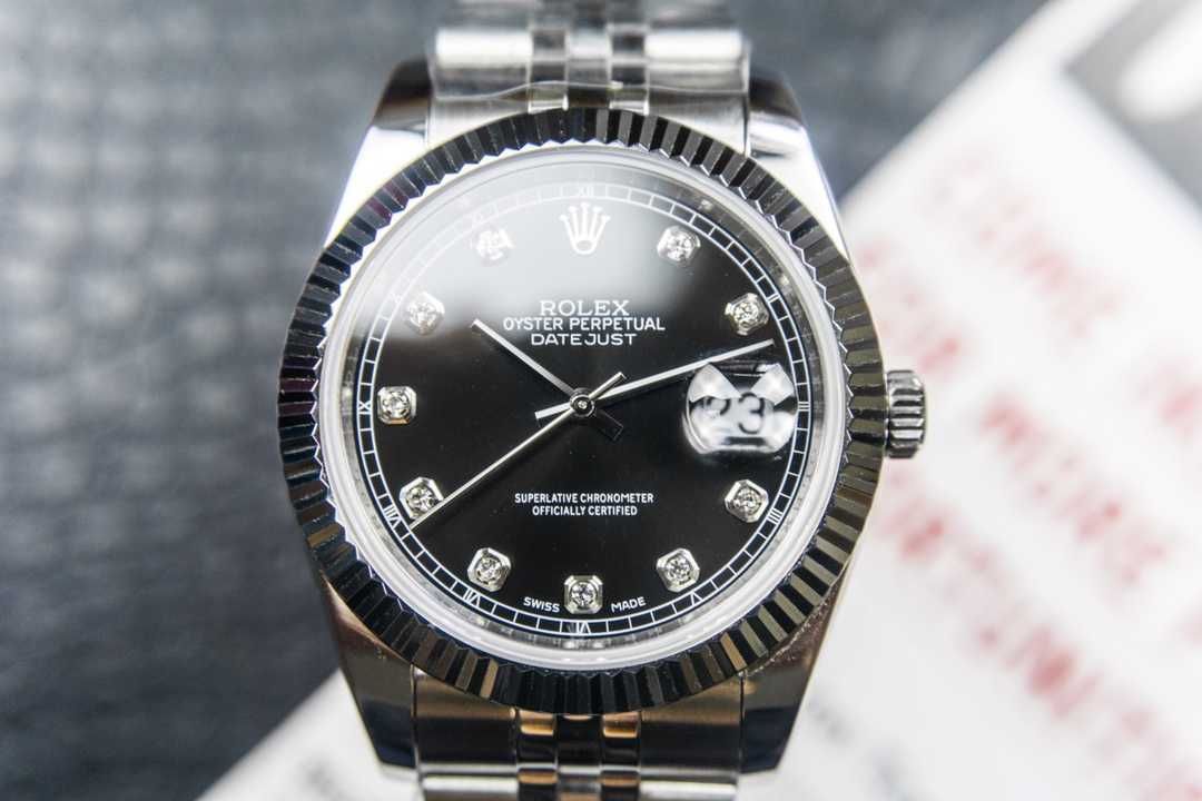 Ceas de bărbați Rolex Oyster Perpetual Datejust Black Diamond