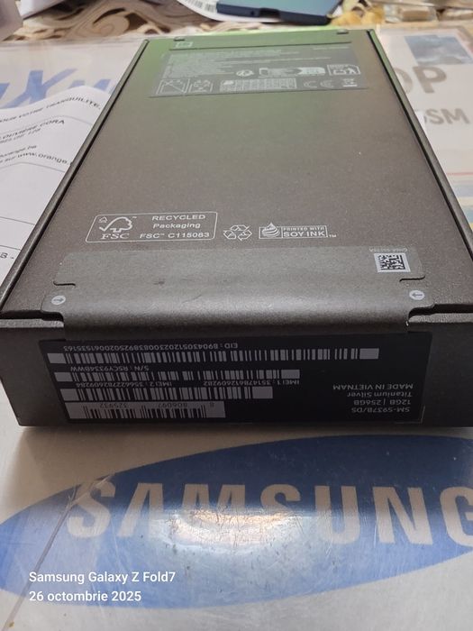 Samsung Galaxy S25 Edge -256 GB Silver / SIGILAT / Garantie