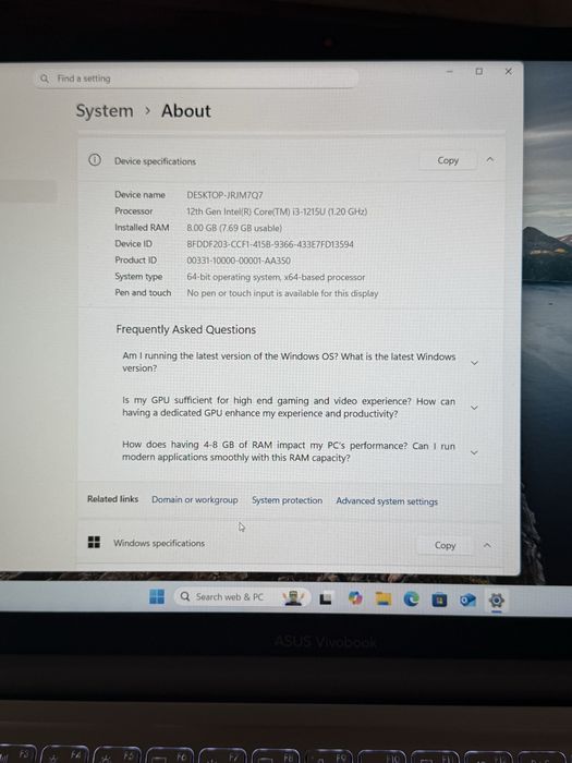 Ноутбук asus vivo book