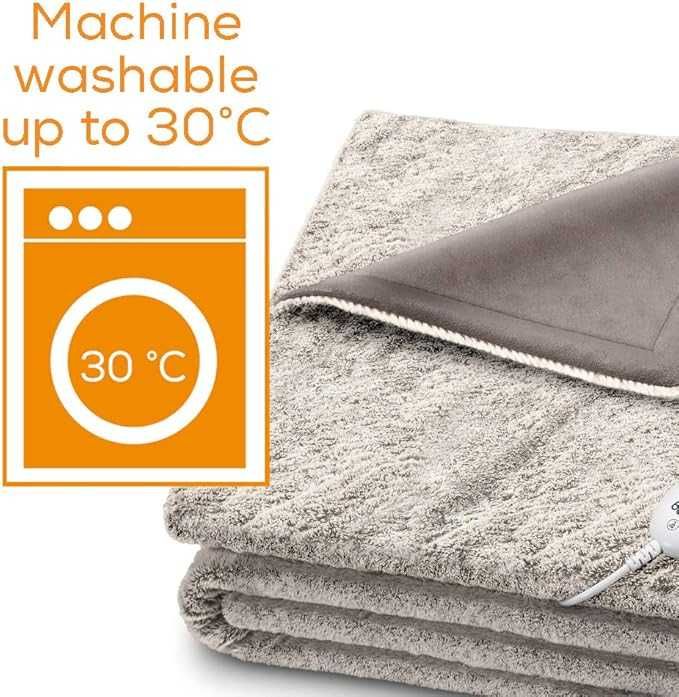 Електрическо одеяло Beurer HD 75 Nordic Grey Green Planet 180/130