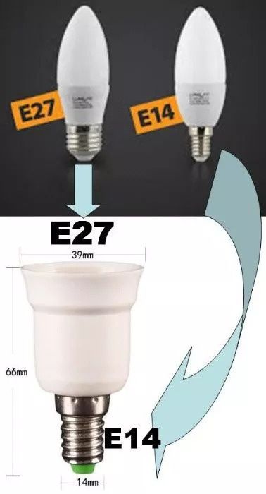 Adaptor bec E27 (dulie normala) 3 in 1. Mai multa lumina ff simplu!