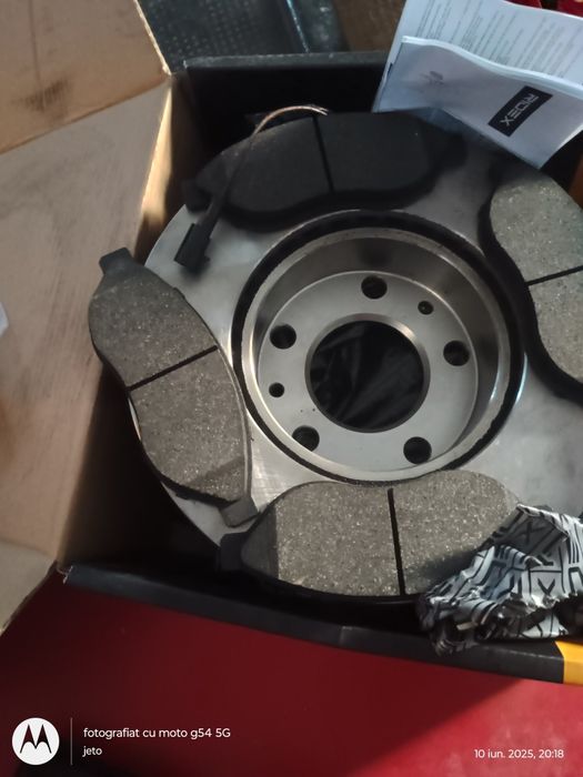 Kit complet frane fața  plăcute , discuri, șuruburi , fiat Ducato, Peu