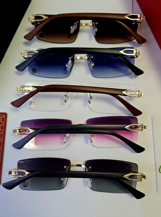 Ochelari de soare Cartier retro, bambus