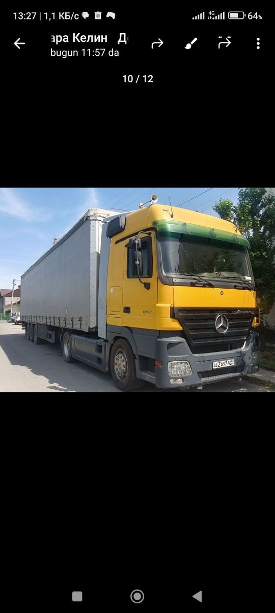 Mersedes Benz Actros sotiladi.