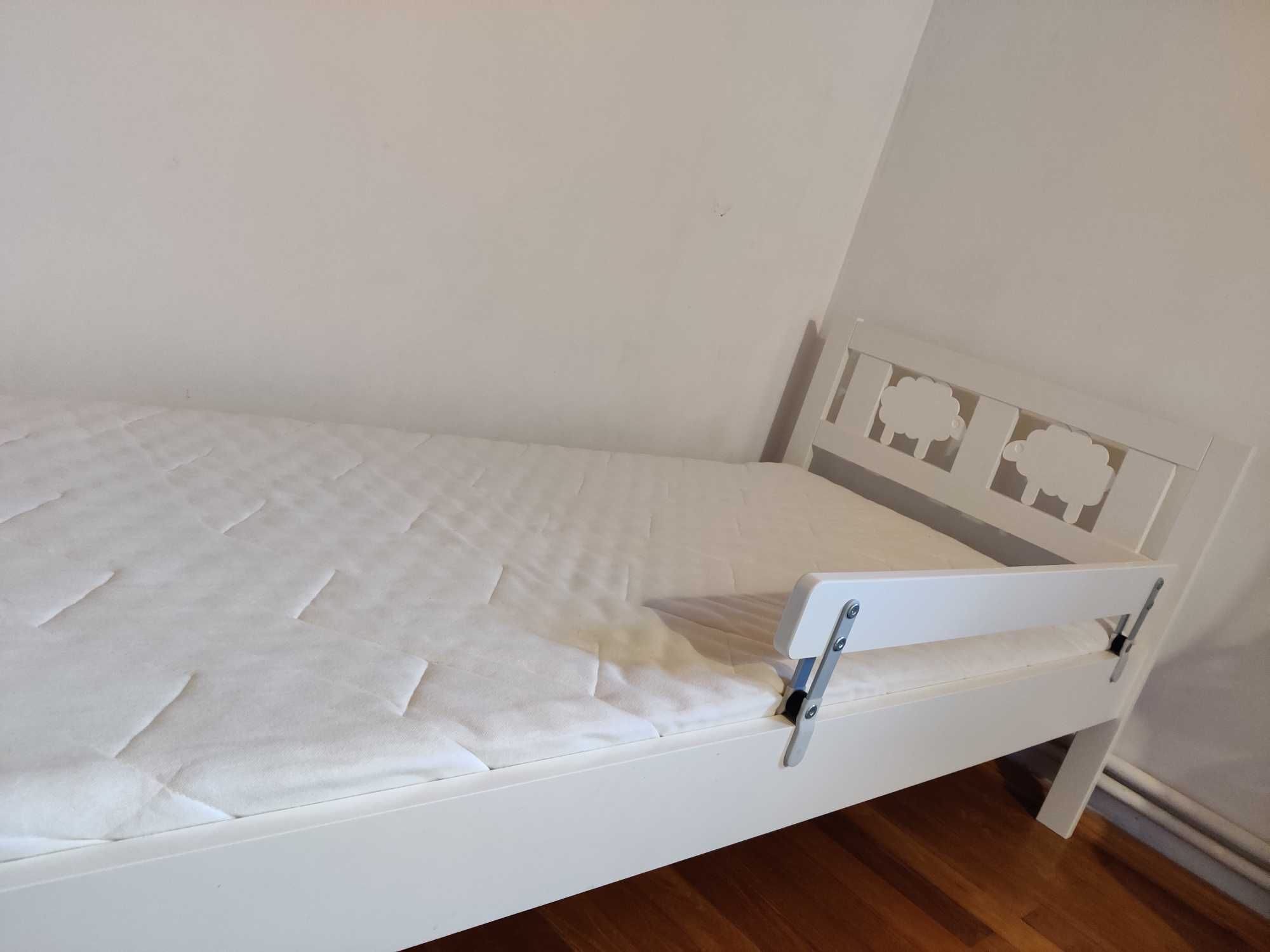Pat copii Ikea - KRITTER Cadru pat+somieră+saltea, 70x160 cm