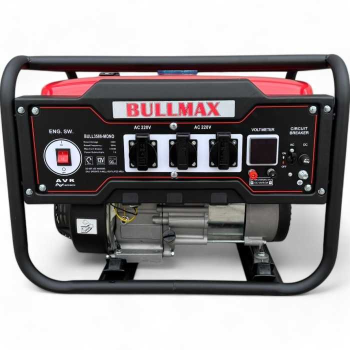 Агрегат за ток 3.5 KW Ръчен Bullmax, Червен, Меден ротор и статор, AVR
