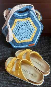 geanta hexagon - articol handmade