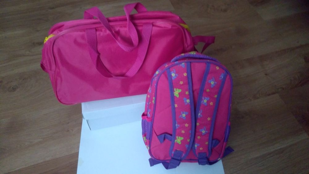 Rucsac + geanta sport + sapcă Minnie NOI + CADOU