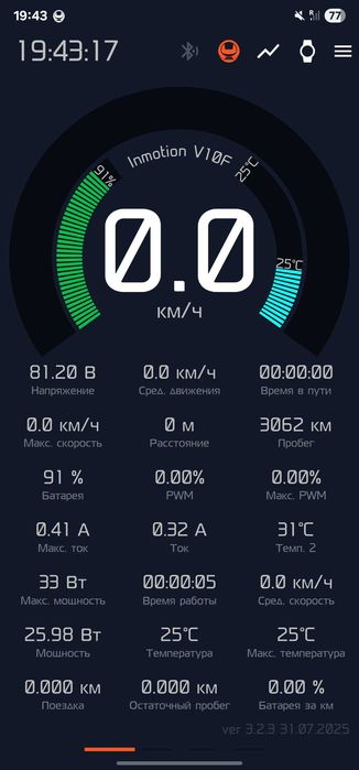 моноколесо Imotion V10F 960 Wh пробег 3к