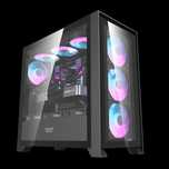 [НОВЫЙ] Корпус DarkFlash DRX90 GLASS BLACK (with 4 fans)