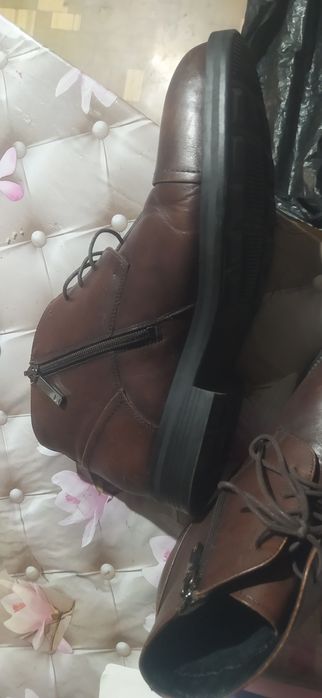 Мужские сапоги чистая кожа размер 42