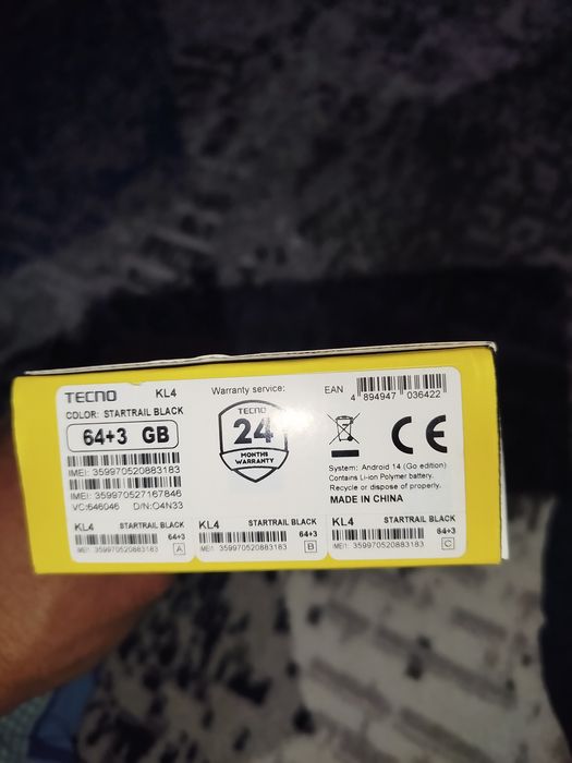 Techno spark гарантия новая