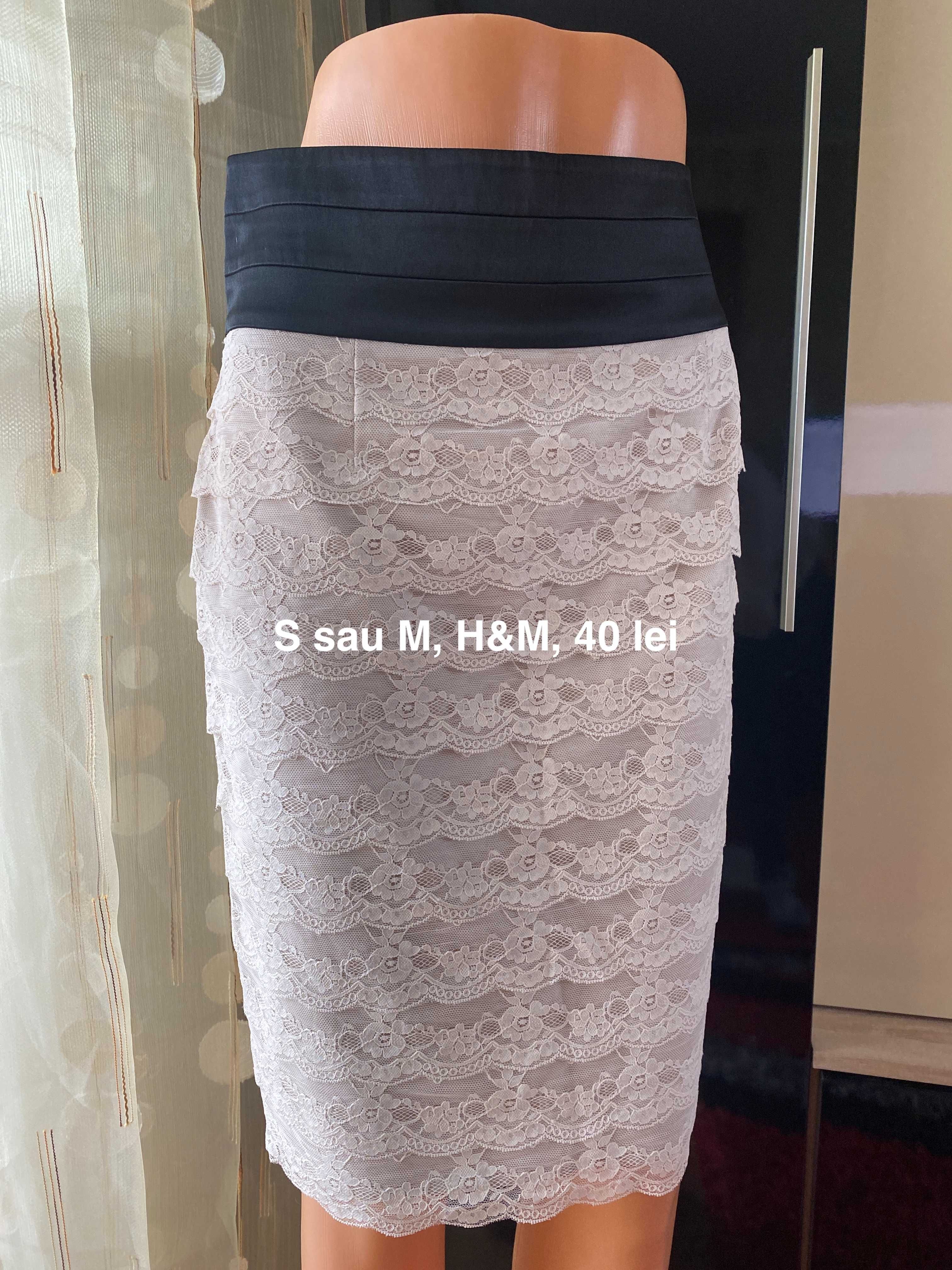 Lot 2x fusta midi femei marime M H&M