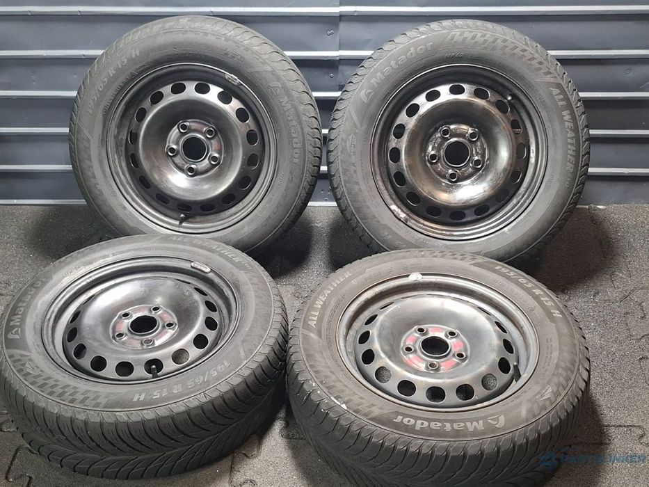 Jante de otel cu cauciucuri iarna 195/65 R15 VOLKSWAGEN CADDY IV Estate SAB, SAJ 2015 - 2020 2K0601027B