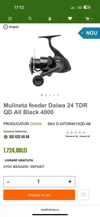 Daiwa TDR 4012 QD AB all Black NOUA