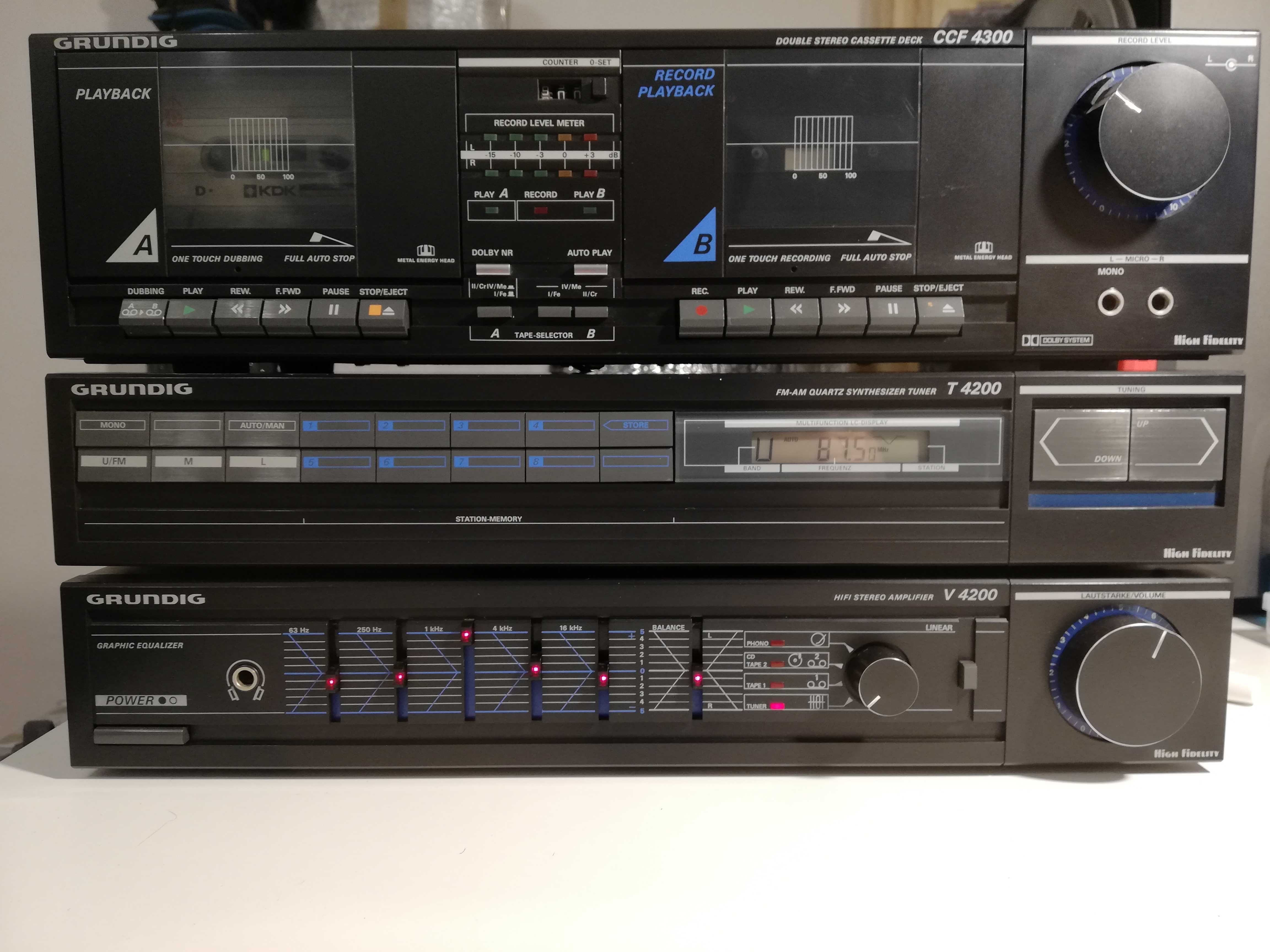 Linie Audio Grundig T4200/V4200/CCF4300 - Amplif/Deck/Tuner - RFG