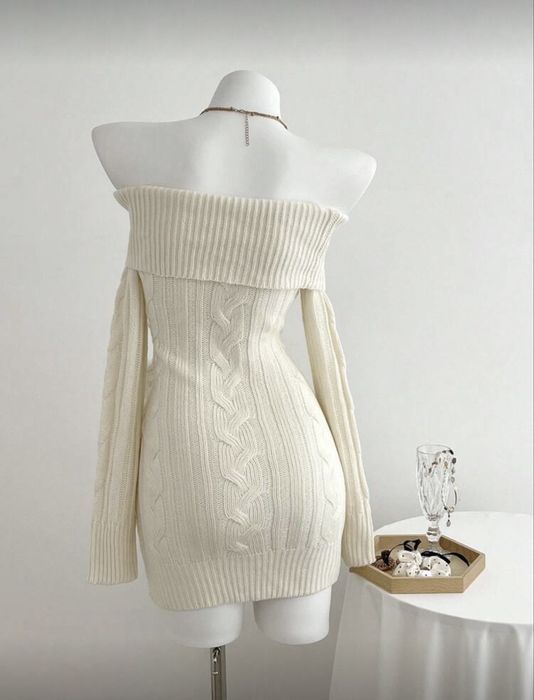 Плетена зимна рокля