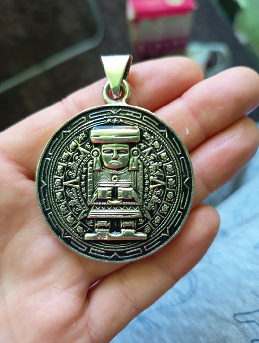 Pendativ aztec din argint 925