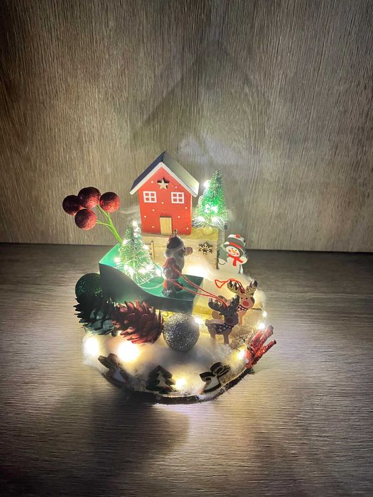 Decoratiune Sania lui Mos Craciun