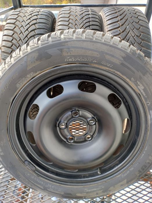 Set 4 anvelope + Jante - 185 55 R15 M+S CADOU rezervă 195/55/15
