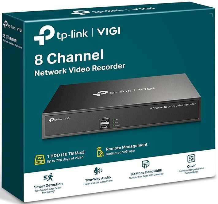 IP-видеорегистратор TP-Link VIGI NVR1008H - 8-канальный сетевой NVR
