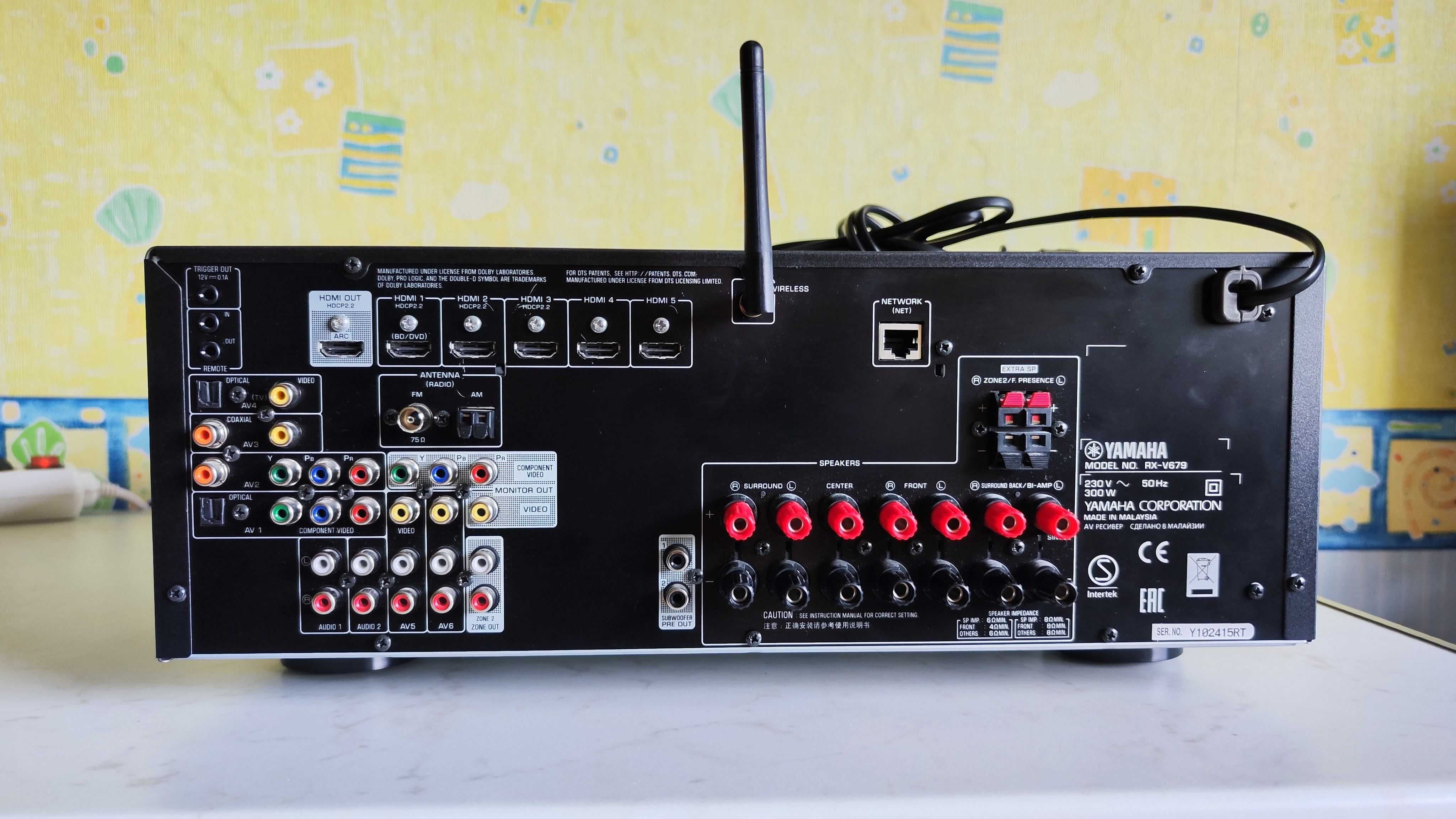 Ресийвър Yamaha RX-V679 WI-FI Bluetooth 7.2 4К