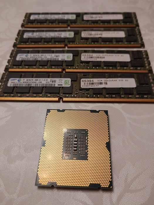 Процесор Intel xeon E5-1650v2 и сървърна рам памет DDR3 ECC 1333mhz