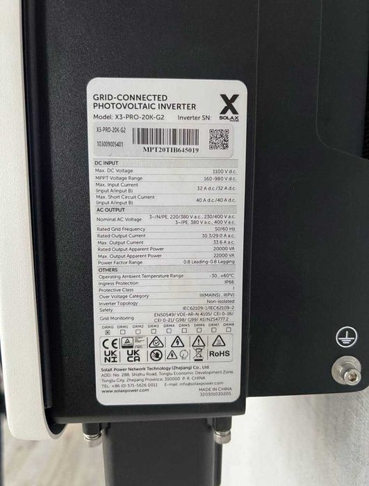 Solax инвертор для солнечных панелей 10 кВт 20 кВт