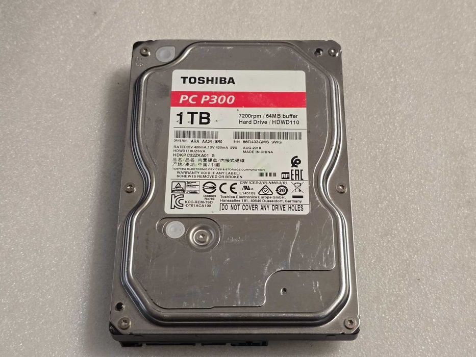 Hard disk desktop TOSHIBA PC P300, 1TB, 7200rpm, 64MB cache, SATA-III