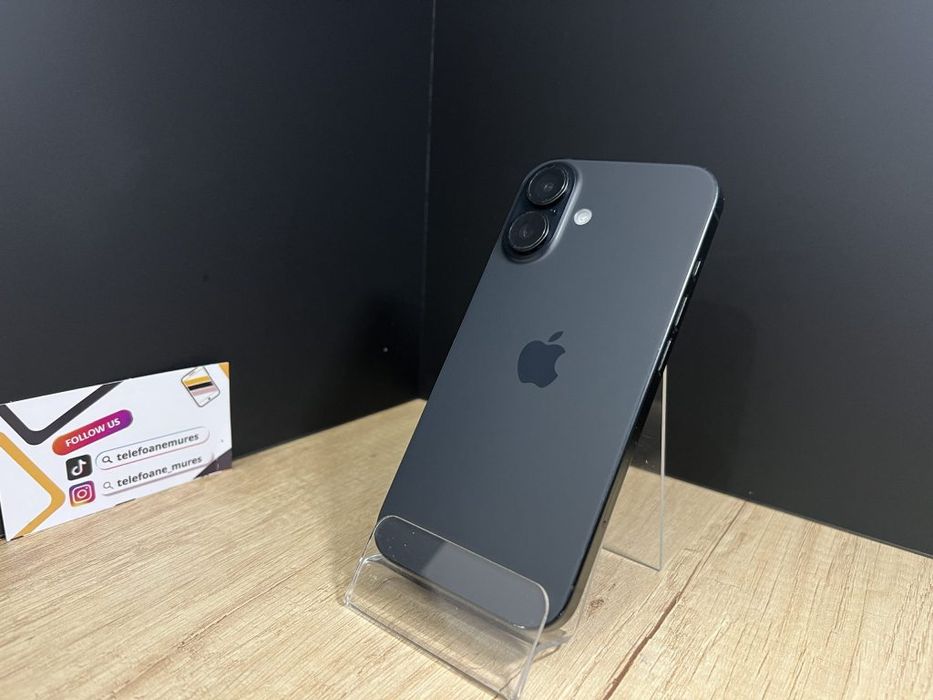 Iphone 16 128Gb Black 3 ani garanție, Telefoane Mureș