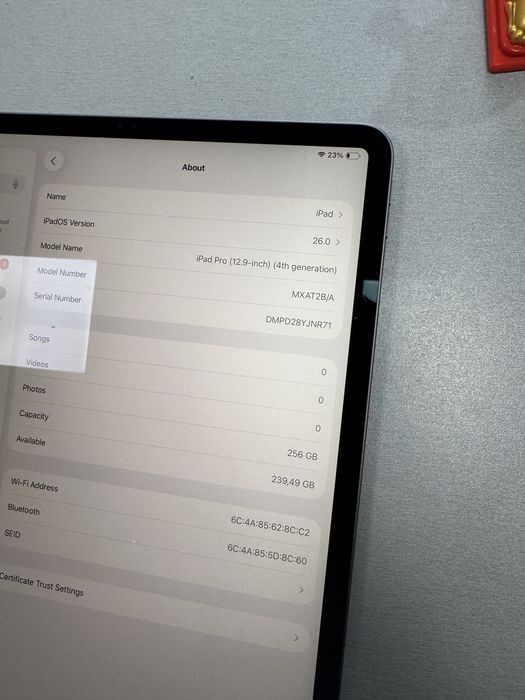 iPad Pro (12.9-inch) 4th Generetion 256GB