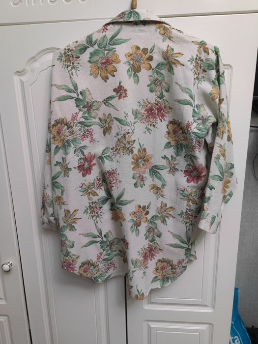 Льняная рубашка. Со стразами.