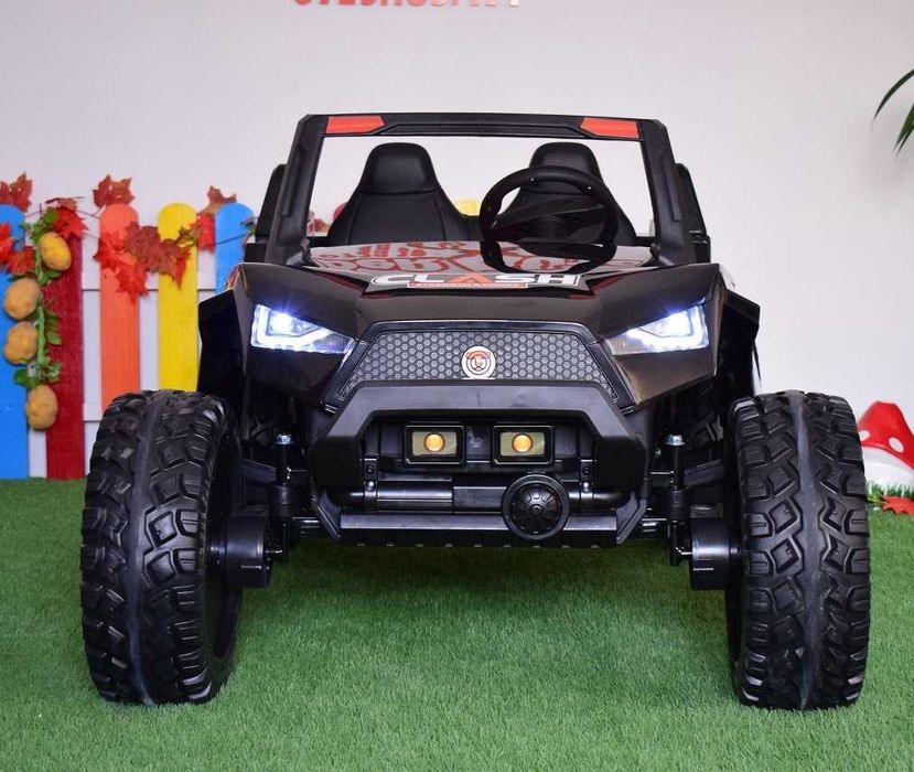 UTV electric pentru 4 copii Kinderauto SX1929 24V 4x75W #Black