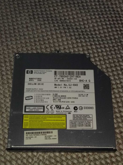 Продам привод HP UJ-840 DVD-RW для ноутбука