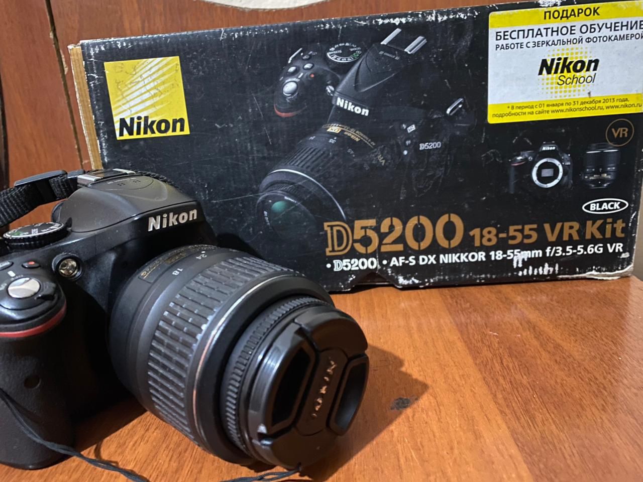 Зеркальная камера Nikon D5200 г.Алматы