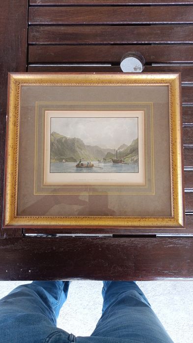 Set 2 gravuri vechi scoțiene cca 1850
