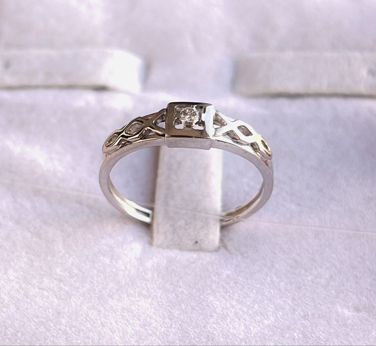 Кольцо золотое с бриллиантом 585 Ереван