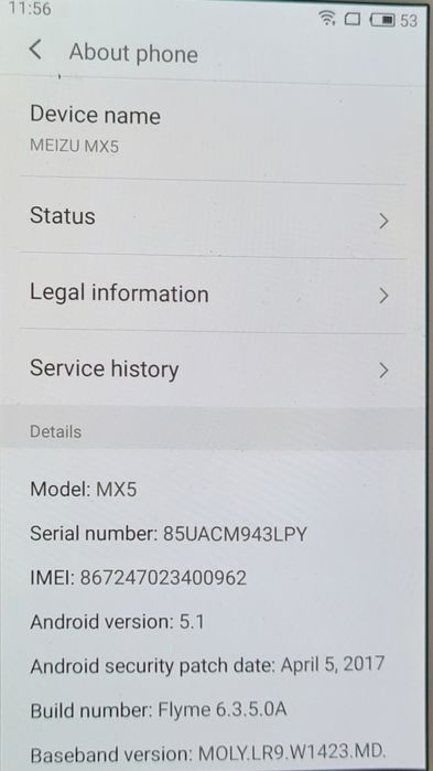 Мобилен телефон MEIZU MX5