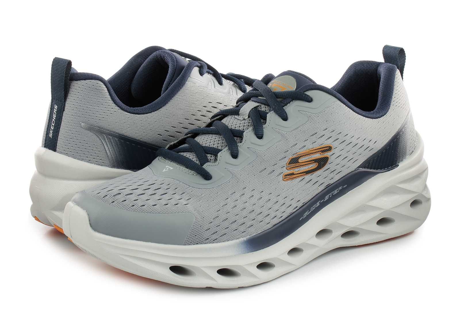 Skechers, Pantofi sport Glide Step Swift, gray/navy, 43, noi