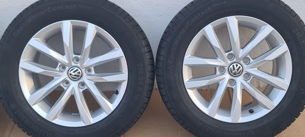 Jante 16 cu anvelope de iarna 215 60 16 passat b8,superb 3