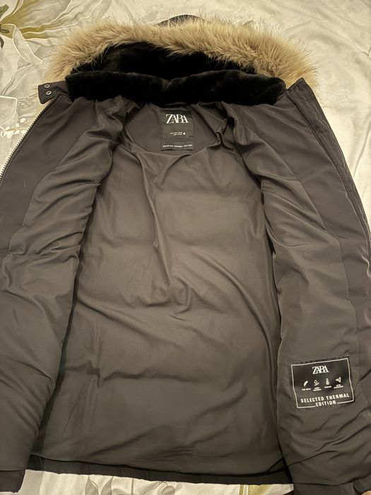 Зимно черно яке ZARA