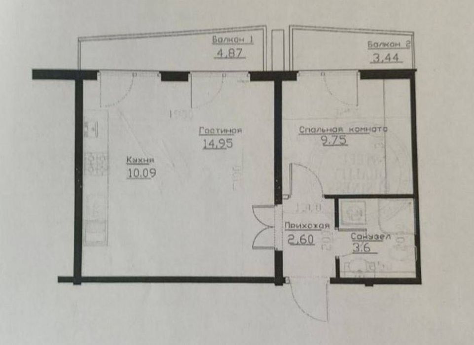 Nur Продается 2 комнатная квартира ремонт Дархан ул.Нинзбек Йули