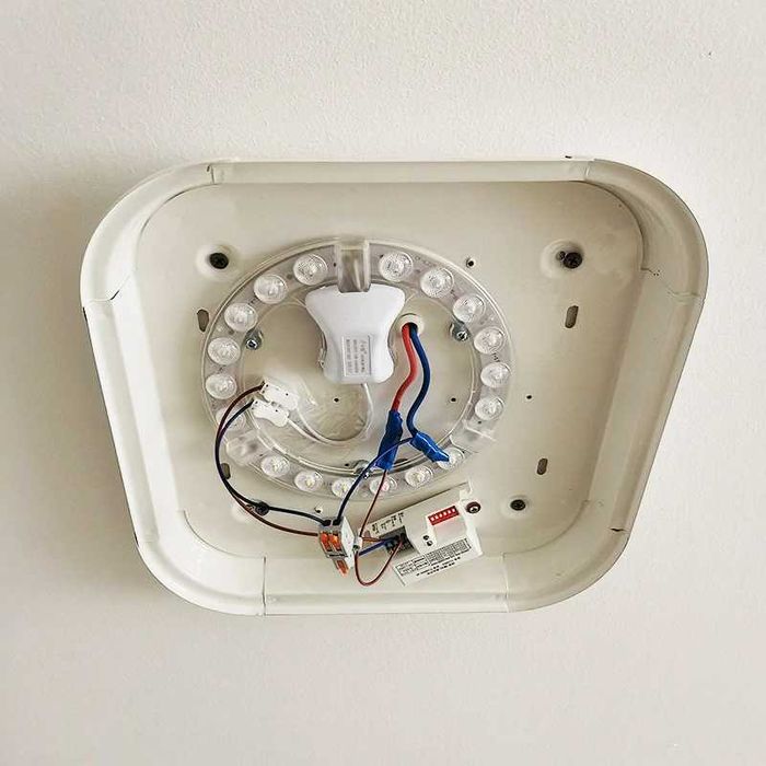 Senzor de miscare cu microunde prezenta 360 grade 220V alb